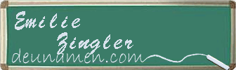 Emilie Zingler Visitenkarte